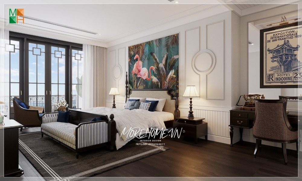 *Nội Thất Indochine Ấn Tượng Tại Biệt Thự Tuần Châu, Quảng Ninh